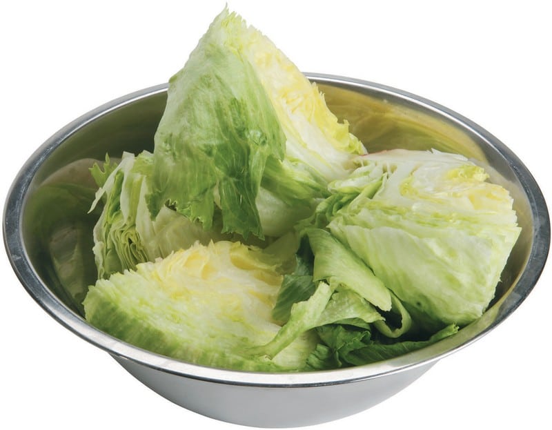 Iceberg Lettuce in a Bowl Food Picture