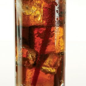 Jack and Coke in a Glass with a Straw Food Picture