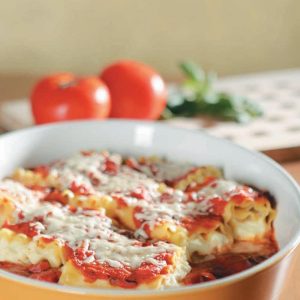 Lasagna Roll Up in a Bowl Food Picture