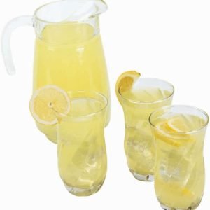 A Pitcher and Glasses of Lemonade Food Picture
