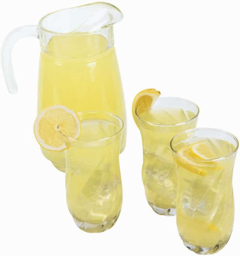 A Pitcher and Glasses of Lemonade Food Picture