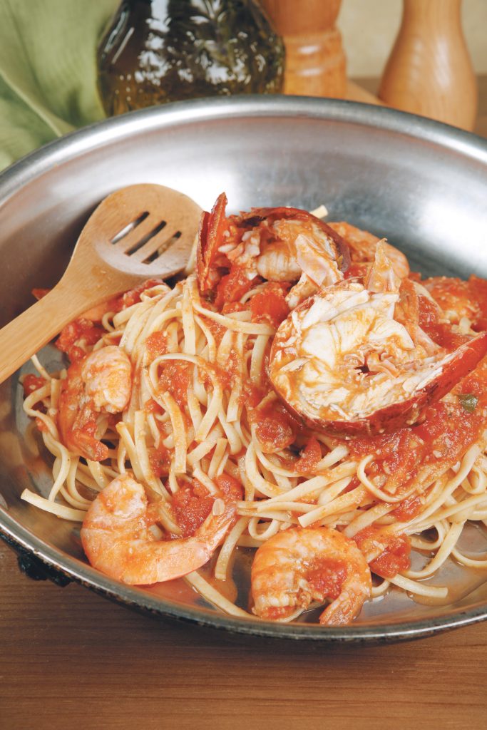 Shrimp and Lobster Tail Pasta Food Picture