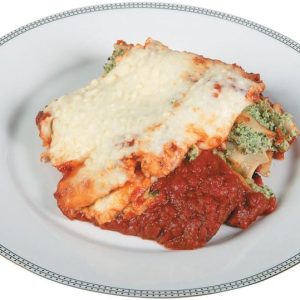 A Slice of Manicotti on a Plate Food Picture