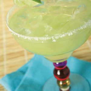 Margarita on Blue Cloth Food Picture