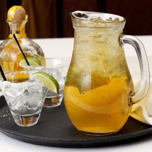 Margarita Pitcher with Salted Glasses Food Picture