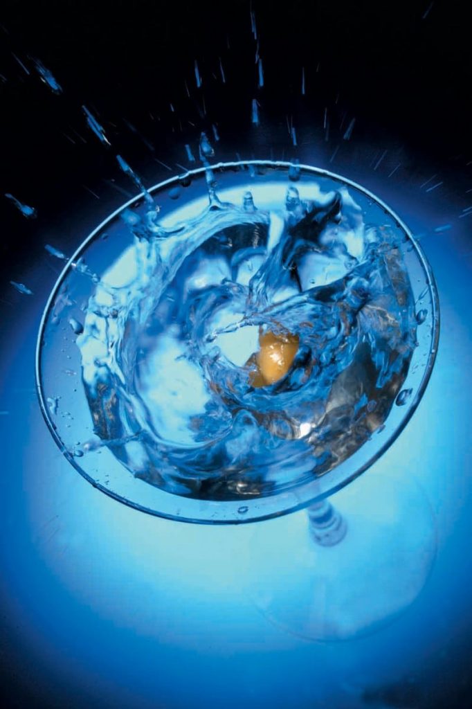 Blue Martini Splash Food Picture