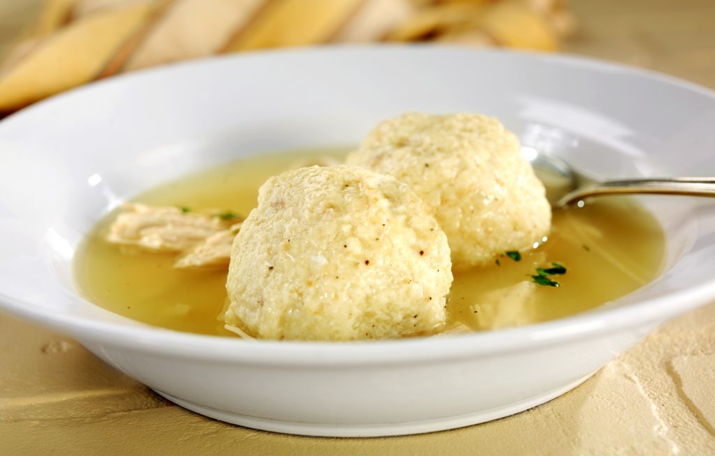 Bowl of Matzo Ball Soup Food Picture