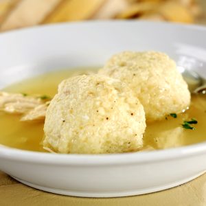 Bowl of Matzo Ball Soup Food Picture