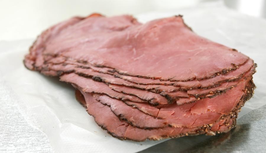 Sliced Deli Style Meat Pastrami Food Picture