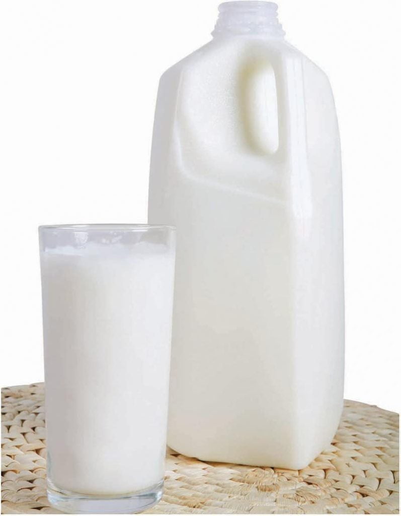 64oz Milk with Glass Food Picture