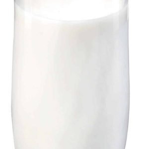 Glass of Milk in Clear Glass on White Background Food Picture