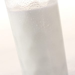 Glass of Milk with Condensation Food Picture