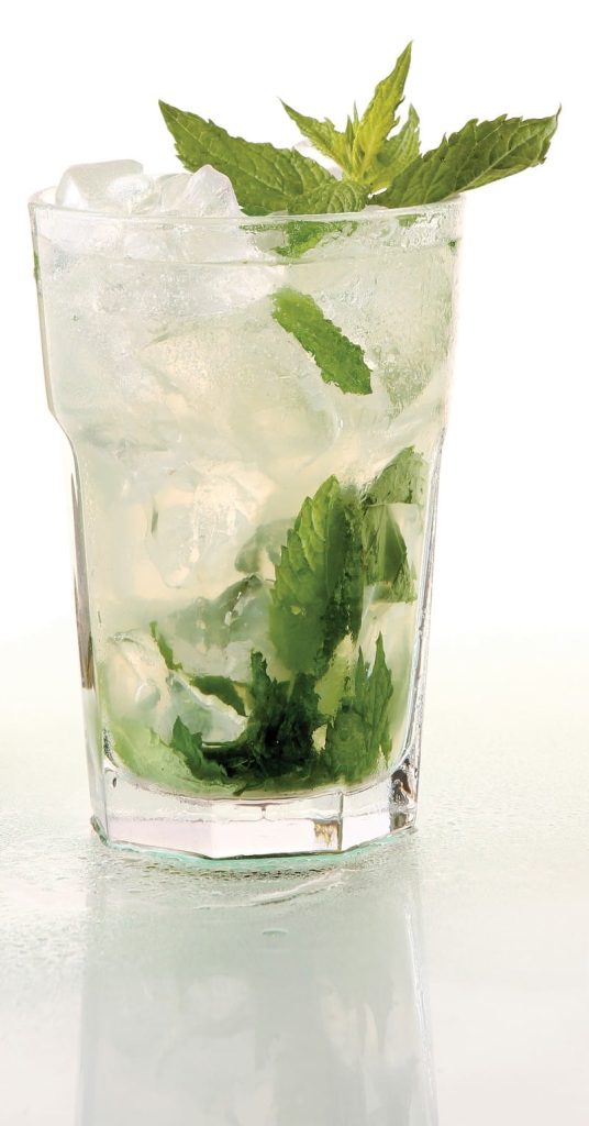 Mojito in a Glass with Greens Food Picture