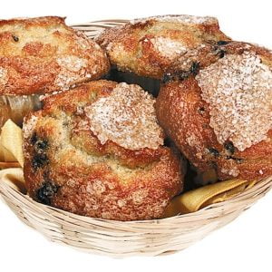 Blueberry Muffin Basket Food Picture