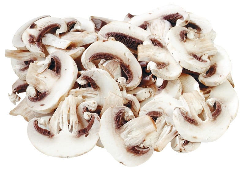 Mushroom, Sliced, White Background Food Picture