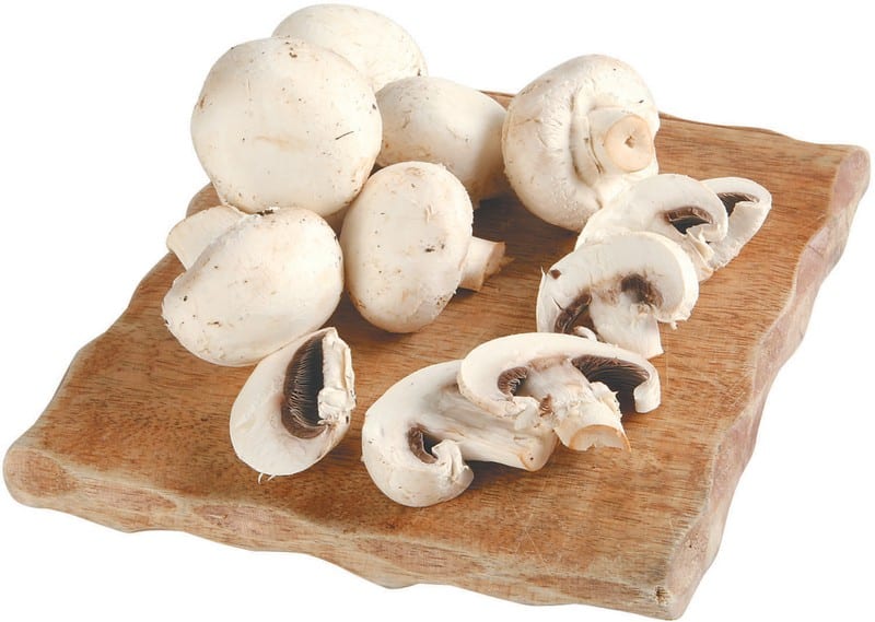 Mushrooms On Block Food Picture