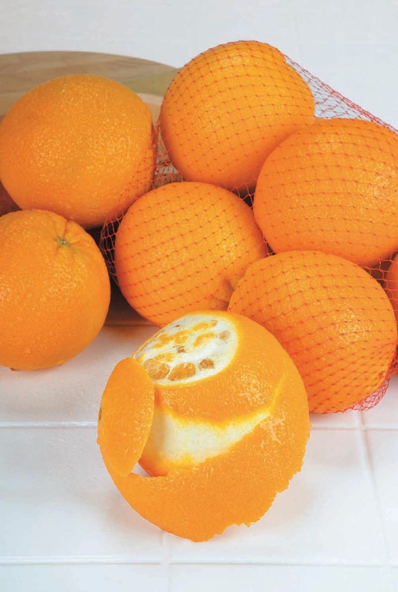 Navel Oranges Peeled and in a Bag Food Picture