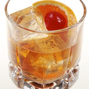 Old Fashioned with Cherry on the Rocks Food Picture