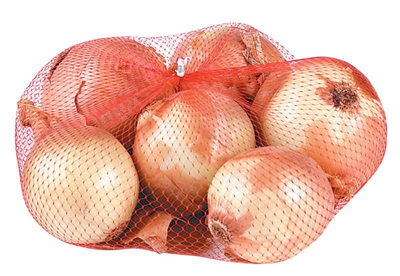 Onions in New Texas Bag Isolated Food Picture