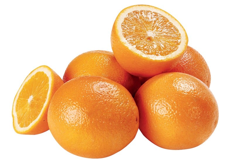 Fresh Whole and Sliced Jaffa Oranges Food Picture