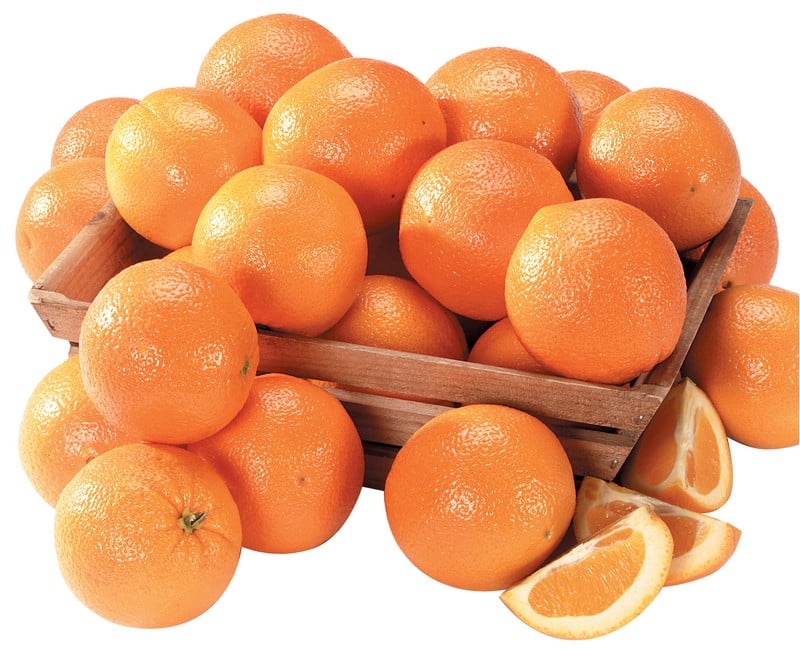 Box of Navel Oranges Food Picture