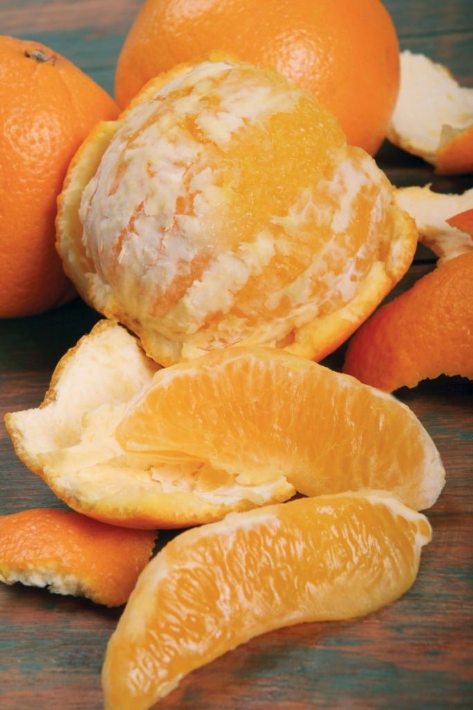 Orange Peeled Open Food Picture