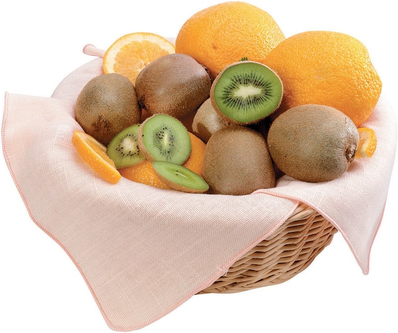 Oranges and Kiwi in a Basket Food Picture