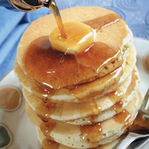 Stacked Pancakes with Syrup Food Picture