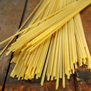 Dry Linguini Pasta on Table Food Picture