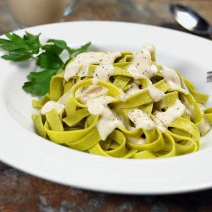 Spinach Pasta Fettucine Alfredo Food Picture