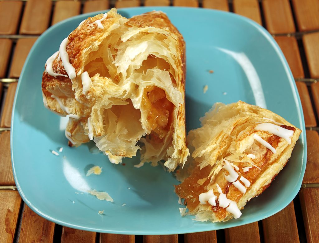 Apple Turnover Pastry on Plate Food Picture
