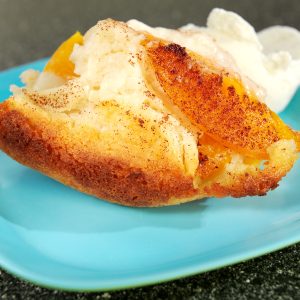 Slice of Peach Cobbler Food Picture