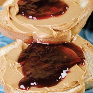 Peanut Butter and Jam Bread Slices Food Picture