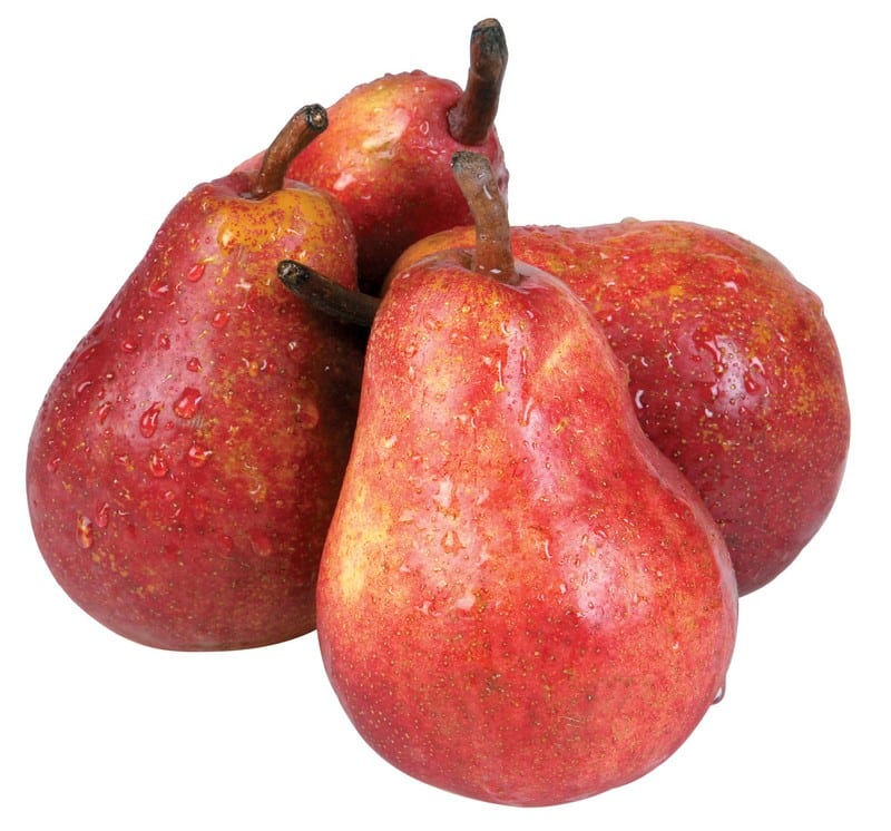 Fresh Washed Red Bartlett Pears Food Picture