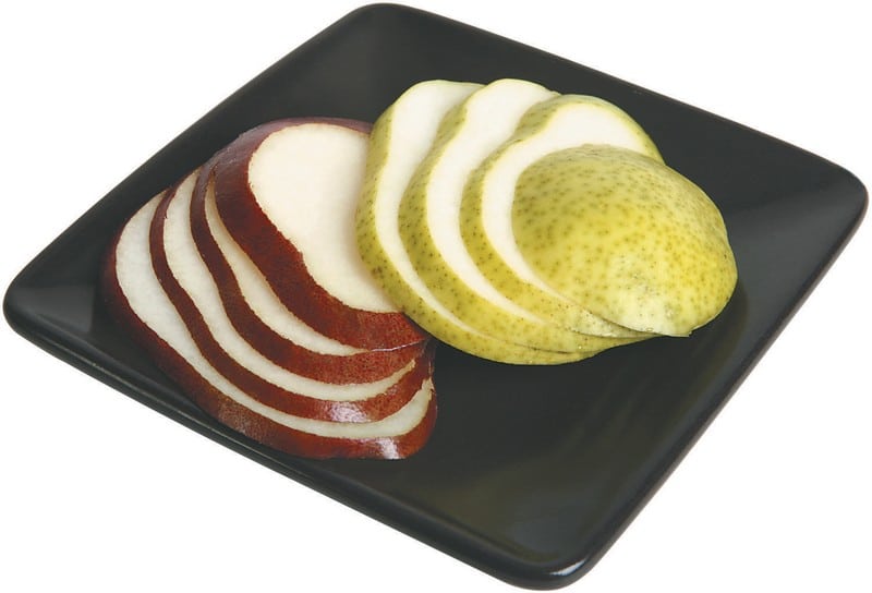 Pear Slices on a Plate Food Picture