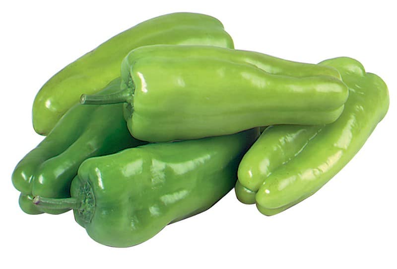 Italian Green Peppers Isolated Food Picture