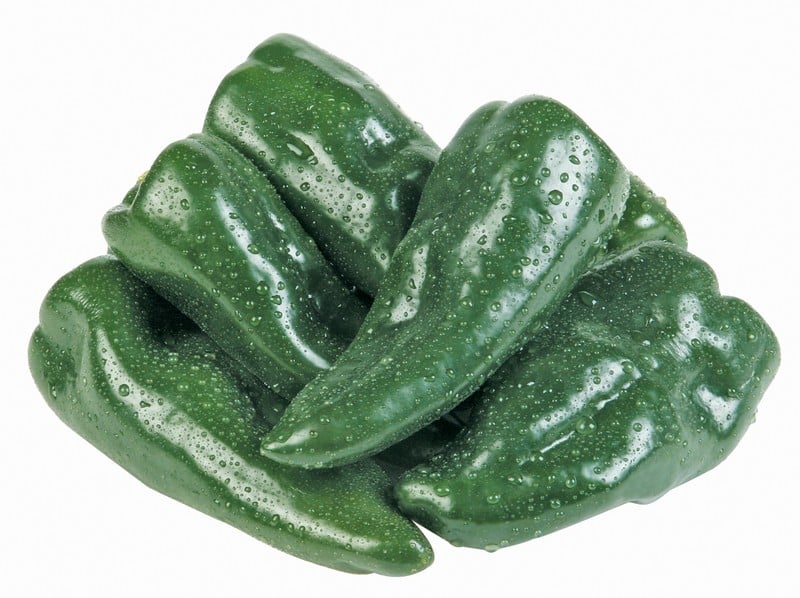Pasilla Peppers Isolated Food Picture