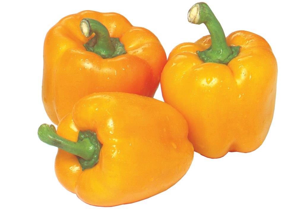 Yellow Peppers Isolated Food Picture
