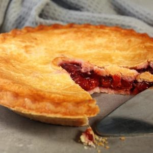 Freshly Baked Homemade Cherry Pie Food Picture