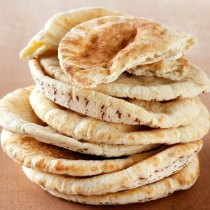 Stack of Pita Pockets Food Picture