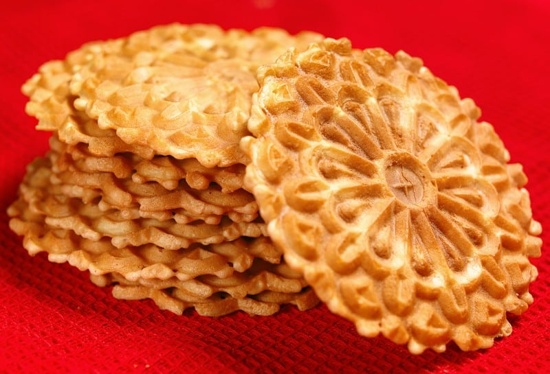 Homemade Stack of Pizzelles Food Picture