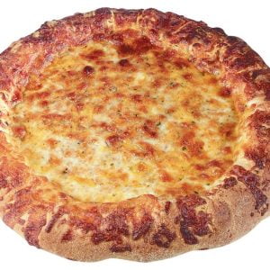 Cheese Pizza on White Background Food Picture