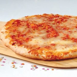 Cheese Pizza on Wooden Pizza Board Food Picture