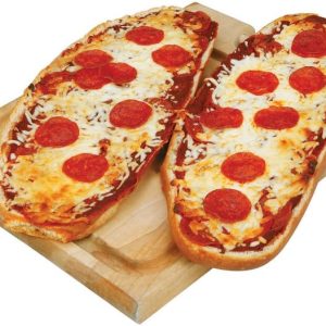 French Bread Pizza on Wooden Board Food Picture