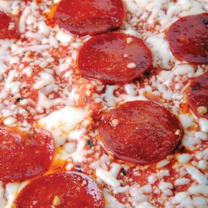 Pepperoni Pizza Up Close Food Picture