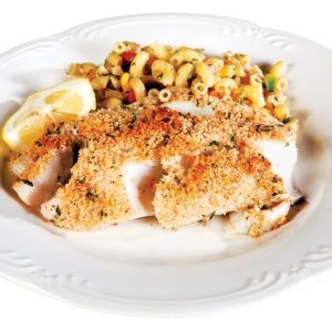 Alaskan Pollock on White Plate Food Picture