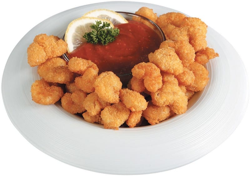 Popcorn Shrimp with Sauce on a Bowl Plate Food Picture