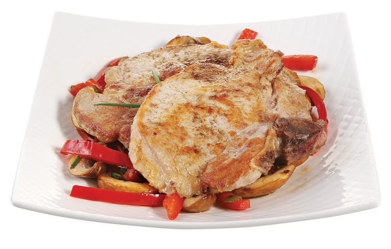 Pork Chops on a Plate Food Picture