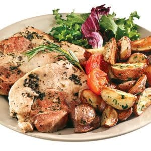 Pork Cutlet with Vegetables Food Picture