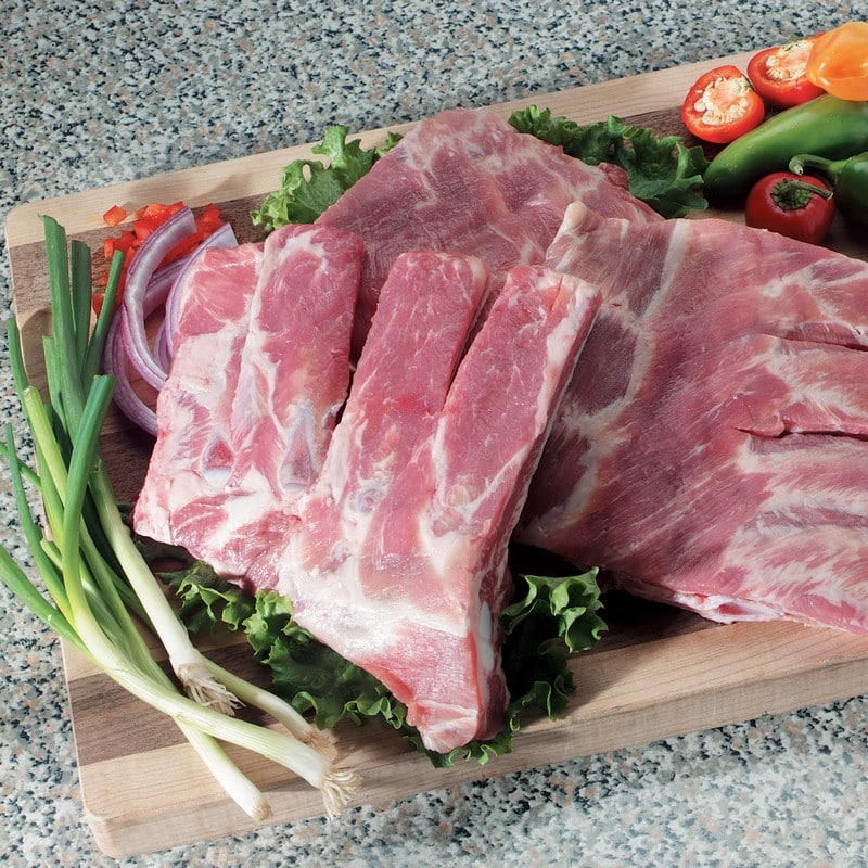 Raw Pork Spare Ribs with Vegetables Food Picture